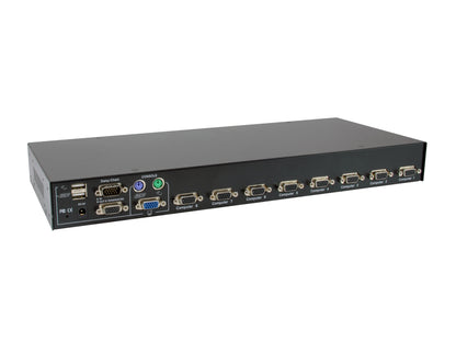 LevelOne KVM-3208 KVM-switchar Rackmontering Svart