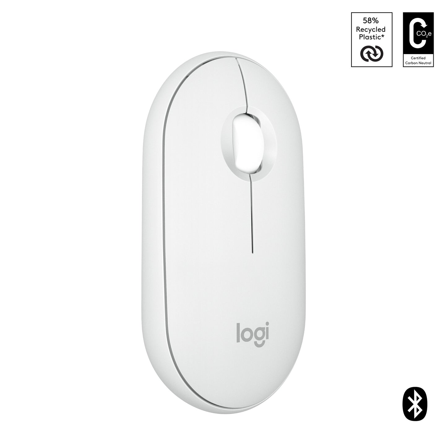 Logitech Pebble 2 M350s datormöss Resor Ambidextrous Trådlös RF + Bluetooth Optisk 4000 DPI
