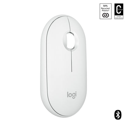 Logitech Pebble 2 M350s datormöss Resor Ambidextrous Trådlös RF + Bluetooth Optisk 4000 DPI