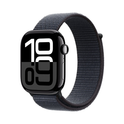 Apple Watch Series 10 OLED 46 mm Digital 416 x 496 pixlar Pekskärm 4G Svart Wi-Fi GPS