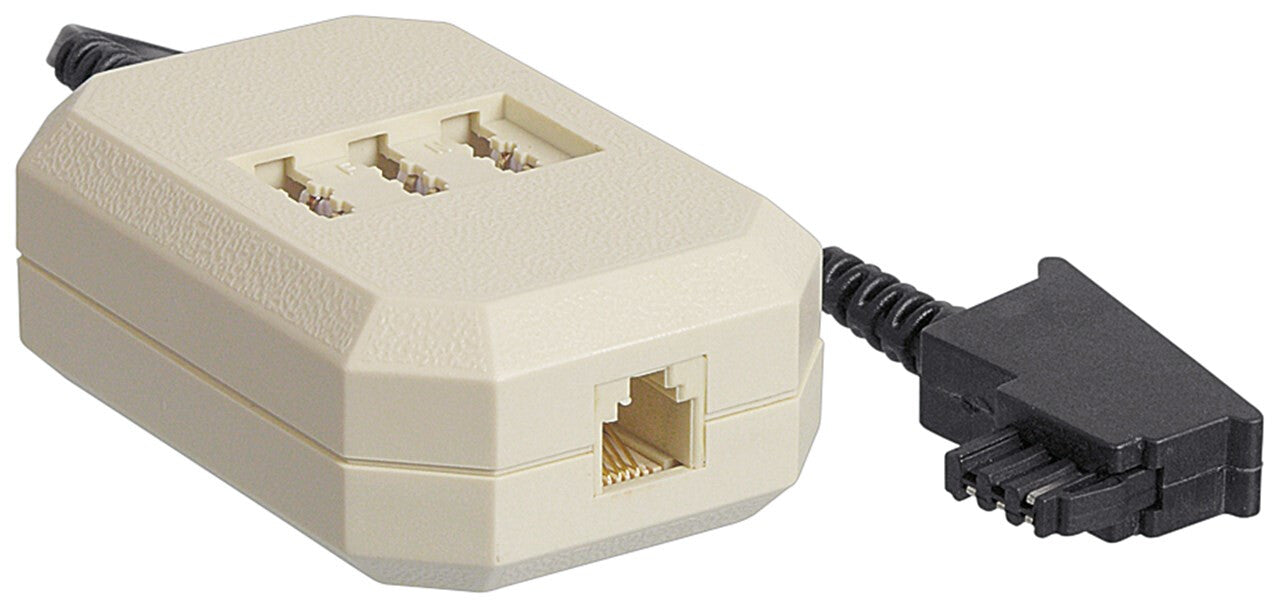 Goobay 50282 telefonkablar 0,2 m Beige, Svart