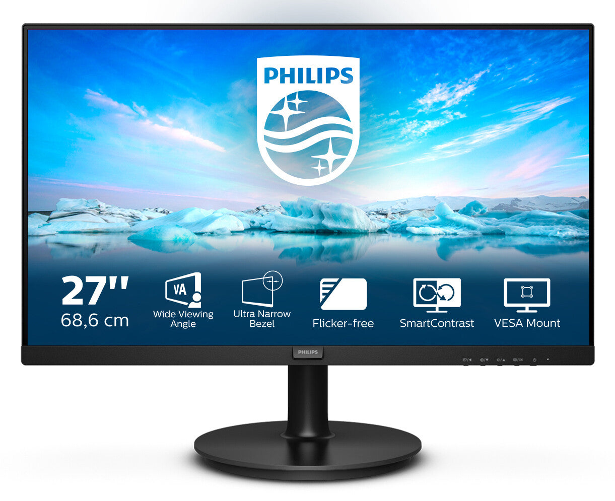 Philips V Line 271V8LA/00 LED display 68,6 cm (27") 1920 x 1080 pixlar Full HD Svart