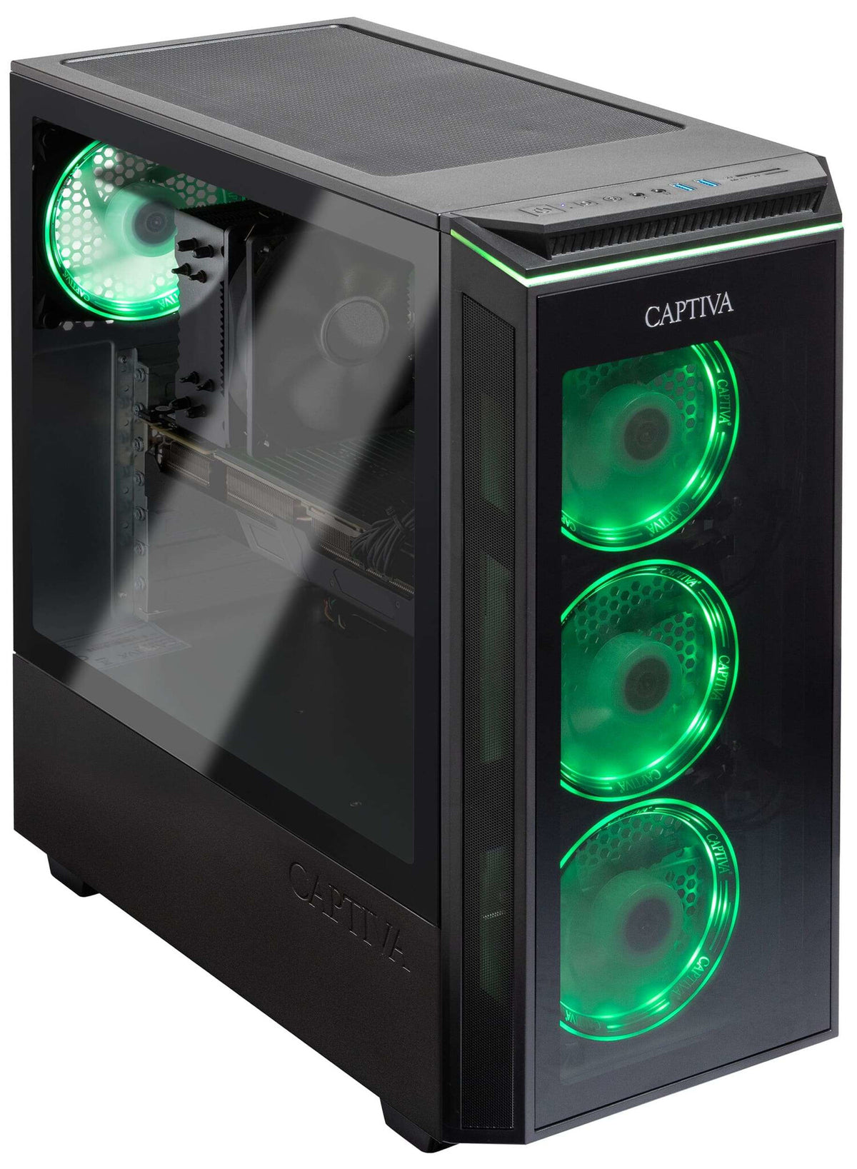 CAPTIVA Highend Gaming R88-669 AMD Ryzen™ 7 9800X3D 32 GB DDR5-SDRAM 2 TB SSD AMD Radeon RX 9070 XT Windows 11 Home Midi Tower PC Svart