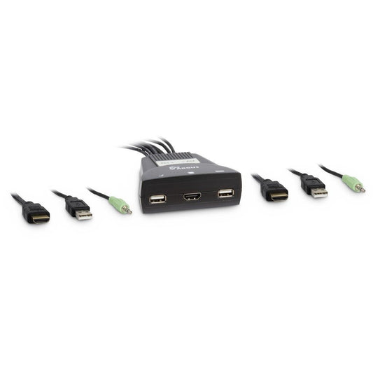 Inter-Tech 88887340 KVM-switchar Svart