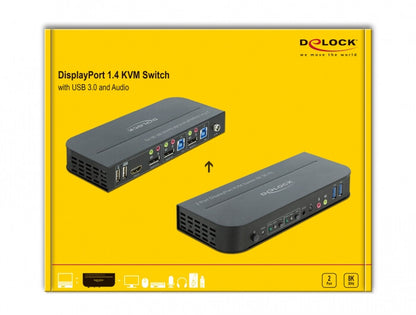 DeLOCK 11482 KVM-switchar Svart