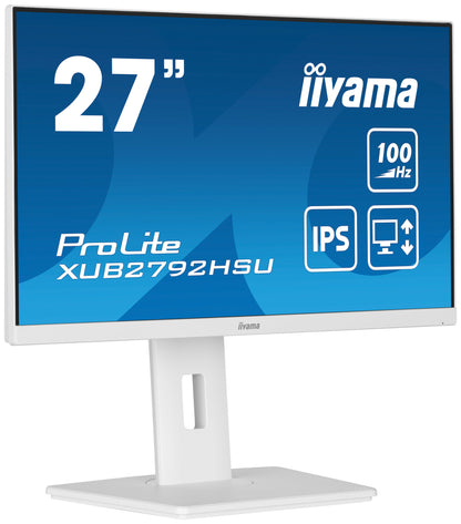 iiyama ProLite XUB2792HSU-W6 LED display 68,6 cm (27") 1920 x 1080 pixlar Full HD Vit