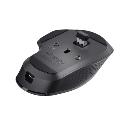 Trust Ozaa+ datormöss Kontor högerhand Trådlös RF + Bluetooth Optisk 3200 DPI