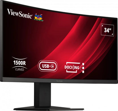 Viewsonic Display VG3419C platta pc-skärmar 86,4 cm (34") 3440 x 1440 pixlar UltraWide Quad HD LED Svart