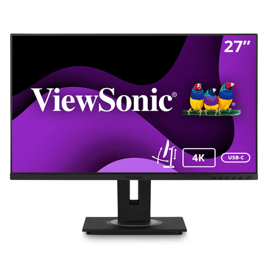 Viewsonic VG Series VG2756-4K platta pc-skärmar 68,6 cm (27") 3840 x 2160 pixlar 4K Ultra HD LED Svart