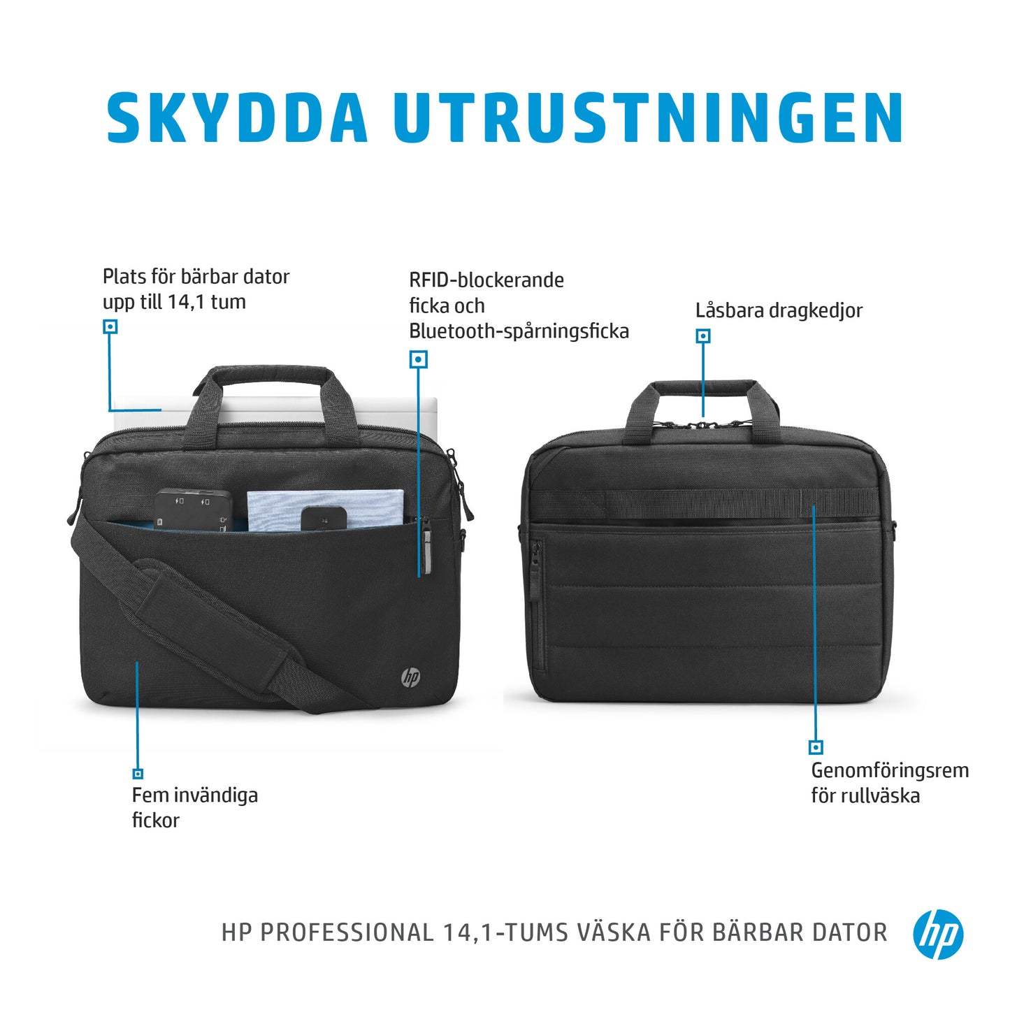 HP Professional 14,1 tum väska för bärbar dator