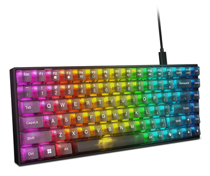 Lenovo Legion K510 Mini Pro tangentbord Spela USB Engelska (USA) Svart, Transparent