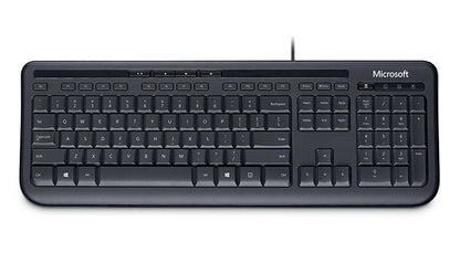 Microsoft Wired Keyboard 600 tangentbord Kontor USB QWERTY Engelska (USA) Svart