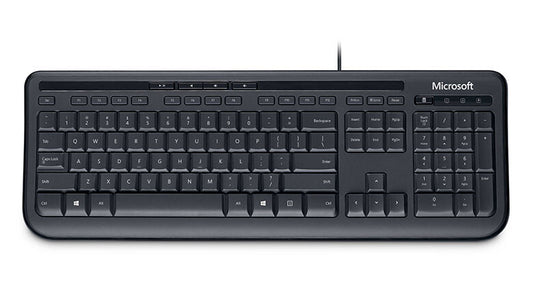 Microsoft Wired Keyboard 600 tangentbord Kontor USB QWERTY Engelska (USA) Svart