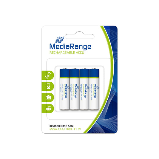 MediaRange MRBAT120 batteri till kamera/videokamera Nickel-metallhydrid (NiMH) 800 mAh