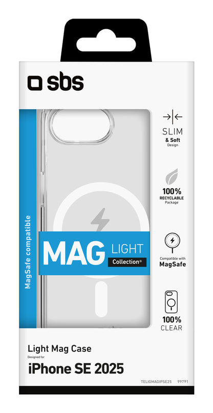 SBS TELIGMAGIPSE25 mobiltelefonfodral 15,5 cm (6.1") Mobilskal Transparent