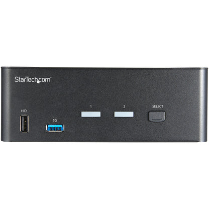 StarTech.com 2-ports HDMI KVM-switch för dubbla skärmar - 4K 60 Hz Ultra HD HDR - Desktop 4K HDMI 2.0 KVM-switch med 2 portar USB 3.0-hubb (5 Gbit/s) och 4x USB 2.0 HID, ljud - Snabbtangenter för omkoppling - TAA