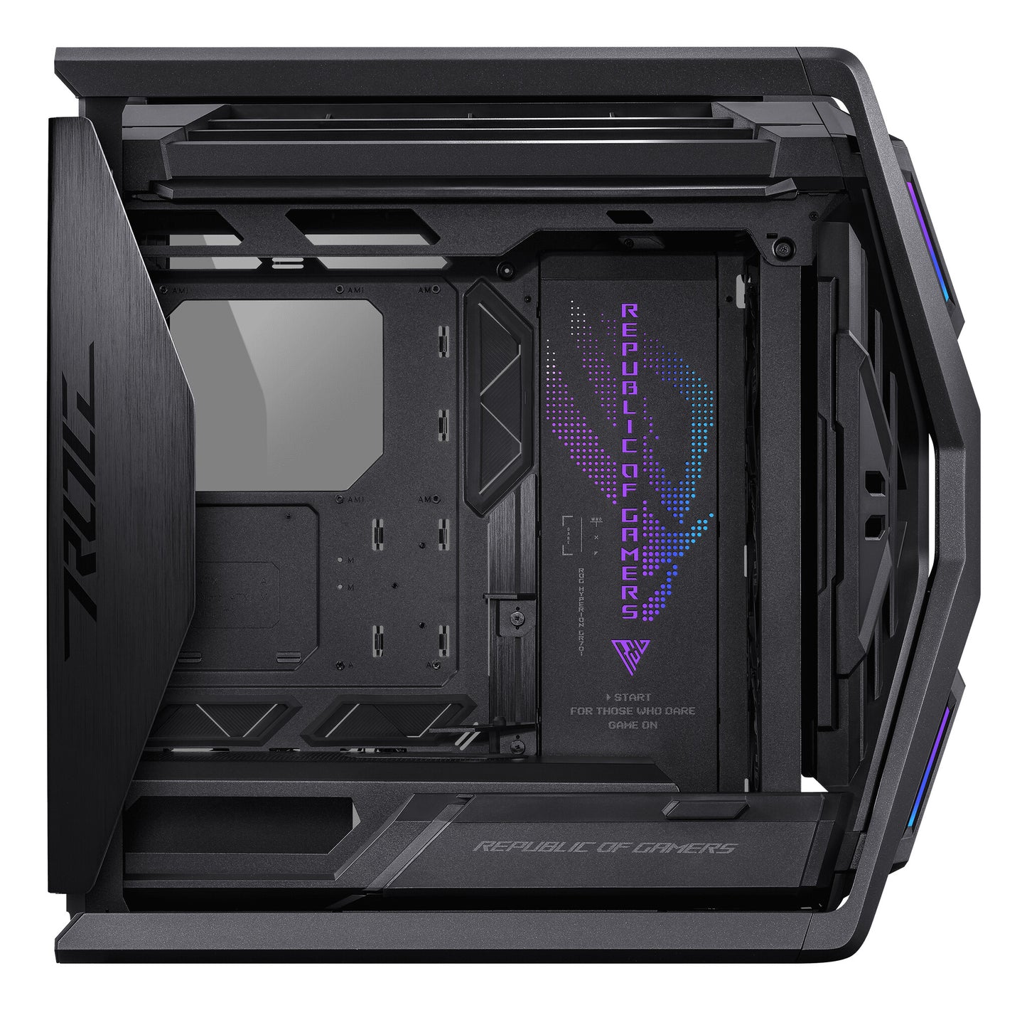 ASUS ROG Hyperion GR701 BTF Edition Tower Svart, Transparent
