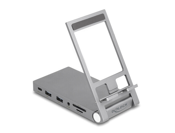 DeLOCK 88199 dockningsstationer för bärbara datorer Kabel USB 3.2 Gen 1 (3.1 Gen 1) Type-C Grå