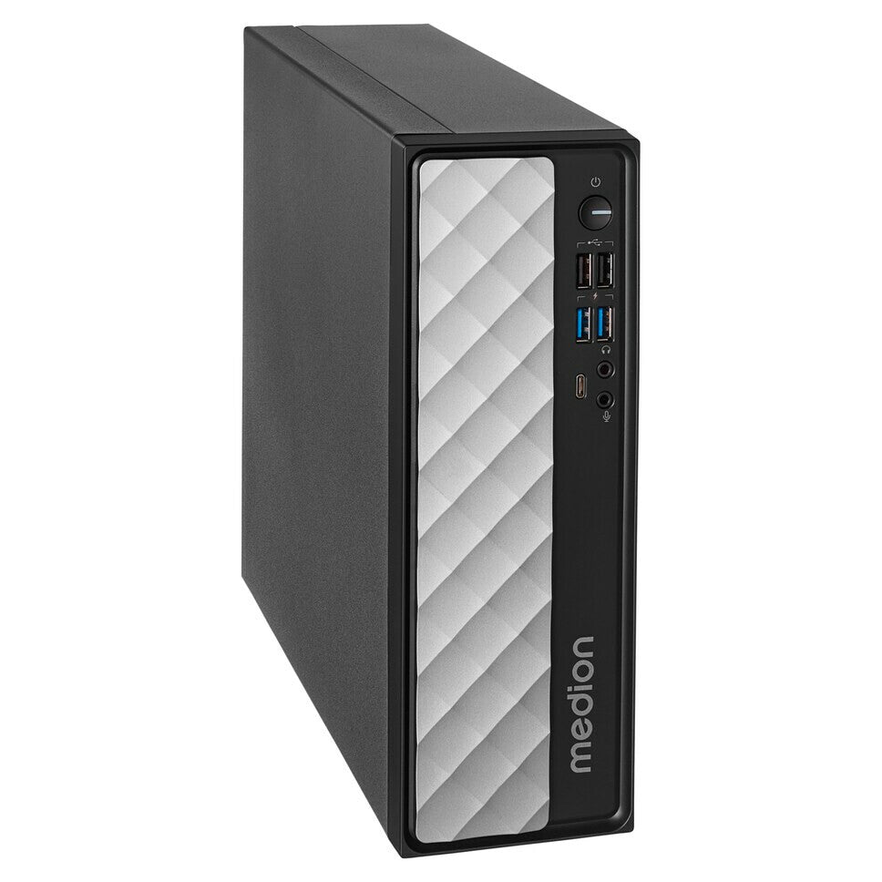 MEDION T80 MINI PC Intel® Core™ i5 i5-12450H 16 GB DDR4-SDRAM 512 GB SSD Mini-PC Svart, Grå