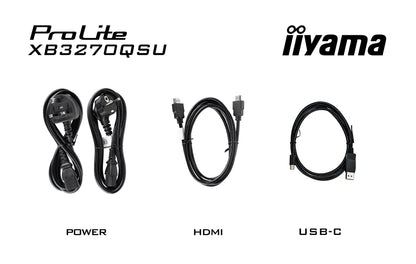 iiyama ProLite XB3270QSU-B1 platta pc-skärmar 81,3 cm (32") 2560 x 1440 pixlar Wide Quad HD LED Svart