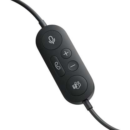Microsoft Modern USB-C Headset Kabel Huvudband Kontor/callcenter USB Type-C Svart