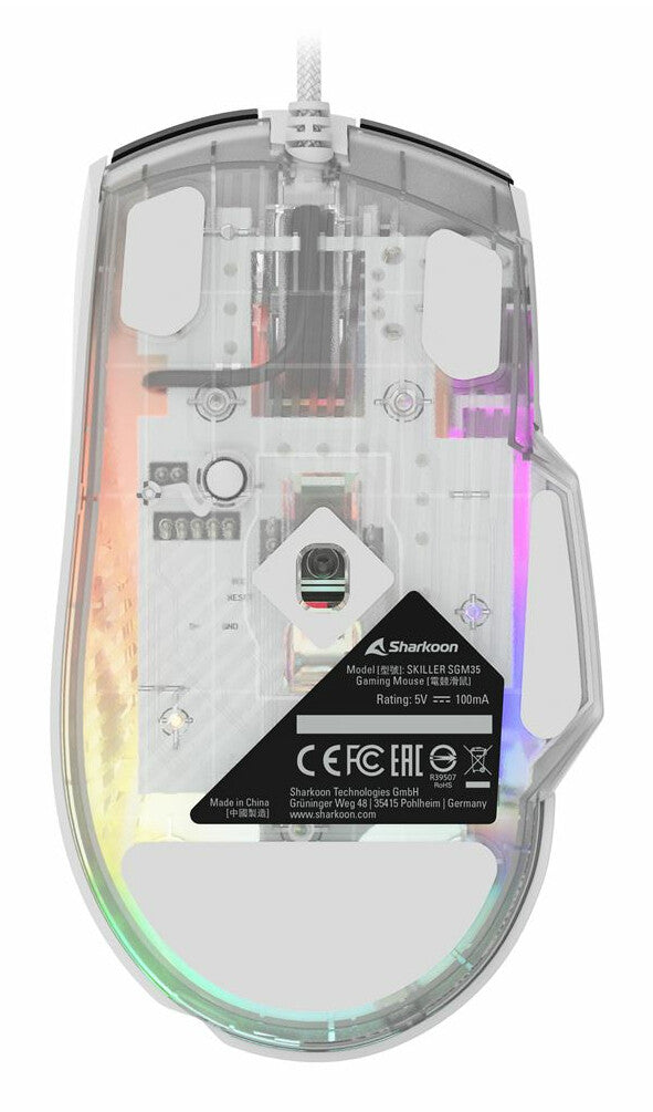 Sharkoon SGM35 datormöss Universal högerhand USB Type-A Optisk 6400 DPI