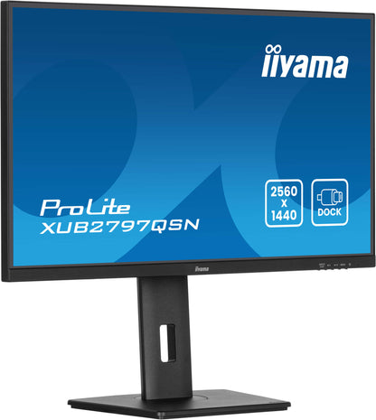 iiyama ProLite XUB2797QSN-B2 platta pc-skärmar 68,6 cm (27") 2560 x 1440 pixlar Quad HD LED Svart
