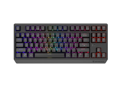 GENESIS Thor 230 TKL tangentbord Spela USB + RF Wireless + Bluetooth QWERTY Svart