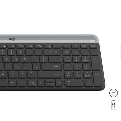 Logitech 920-009204 tangentbord Mus inkluderad Universal RF Trådlös QWERTY Amerikanskt internationellt grafit
