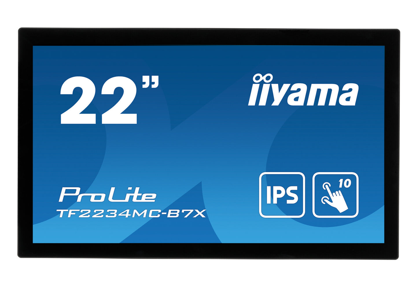 iiyama ProLite TF2234MC-B7X platta pc-skärmar 54,6 cm (21.5") 1920 x 1080 pixlar Full HD LED Pekskärm Flera användare Svart