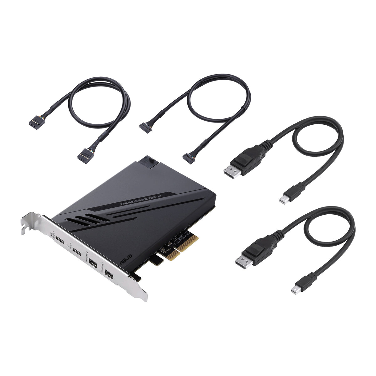 ASUS ThunderboltEX 4 nätverkskort/adapters Intern Mini DisplayPort, PCIe, Thunderbolt, USB 2.0, USB 3.2 Gen 2 (3.1 Gen 2)