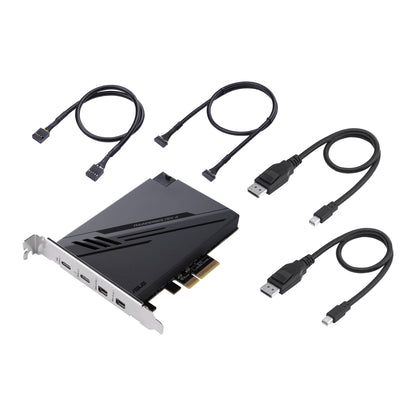 ASUS ThunderboltEX 4 nätverkskort/adapters Intern Mini DisplayPort, PCIe, Thunderbolt, USB 2.0, USB 3.2 Gen 2 (3.1 Gen 2)