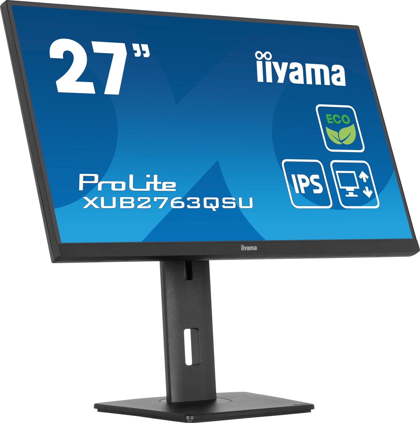 iiyama ProLite XUB2763QSU-B1 platta pc-skärmar 68,6 cm (27") 2560 x 1440 pixlar Quad HD LED Svart