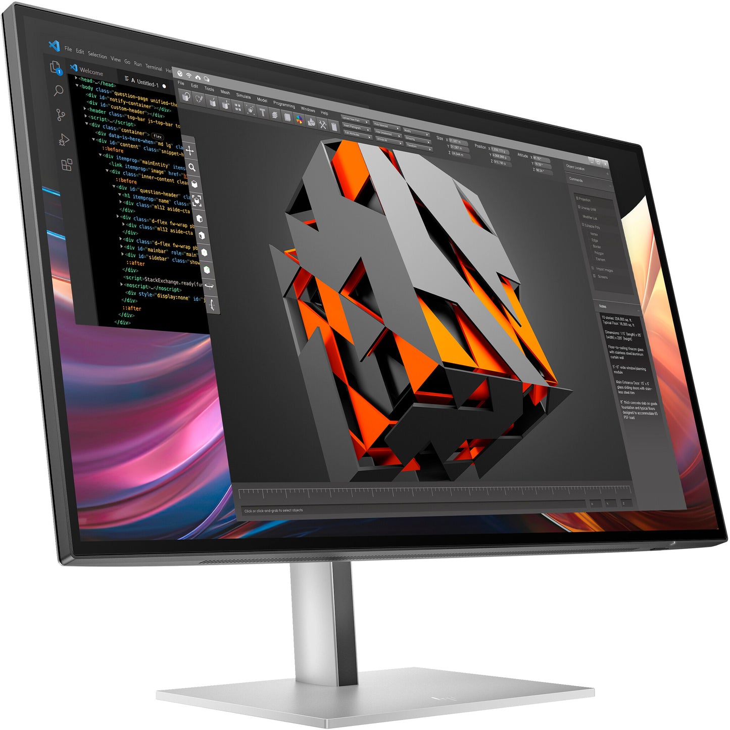 HP Series 7 Pro 27 tum QHD Monitor - 727pq utan PVC