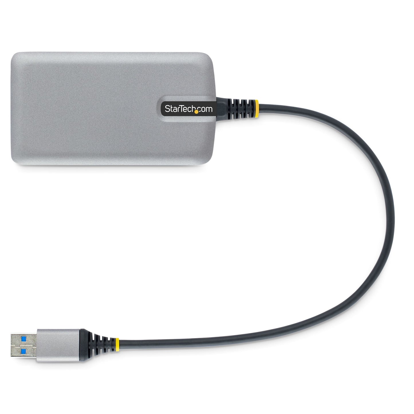 StarTech.com USB-hubb med 3 portar och Ethernet - 3x USB-A-portar - Gigabit Ethernet (RJ-45) - USB 3.0 5 Gbps - Bussdriven - 30 cm lång kabel - Bärbar USB-hubbadapter för bärbar dator med GbE