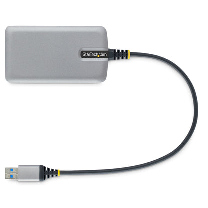 StarTech.com USB-hubb med 3 portar och Ethernet - 3x USB-A-portar - Gigabit Ethernet (RJ-45) - USB 3.0 5 Gbps - Bussdriven - 30 cm lång kabel - Bärbar USB-hubbadapter för bärbar dator med GbE