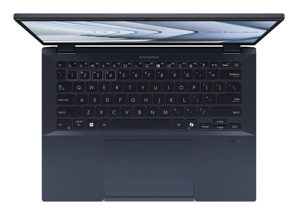 ASUS ExpertBook B5 B5404CMA-Q70103X Intel Core Ultra 7 155U Bärbar dator 35,6 cm (14") WUXGA 32 GB DDR5-SDRAM 1 TB SSD Wi-Fi 6E (802.11ax) Windows 11 Pro tyska Svart