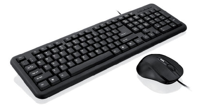 iBox OFFICE KIT II tangentbord Mus inkluderad USB QWERTY Engelsk Svart