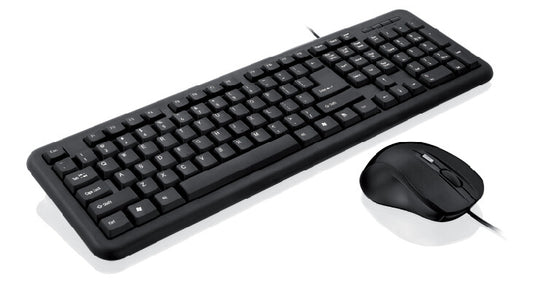 iBox OFFICE KIT II tangentbord Mus inkluderad USB QWERTY Engelsk Svart