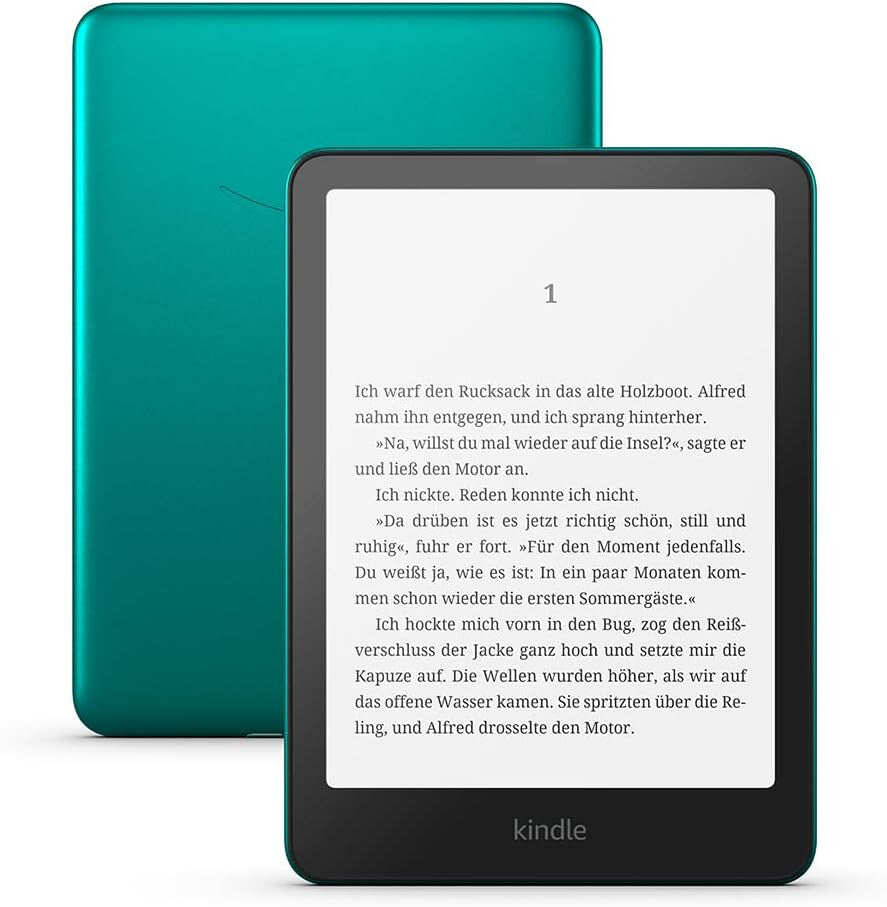 Amazon Kindle Paperwhite Signature Edition e-bokläsare Pekskärm 32 GB Wi-Fi Grön, Metallisk
