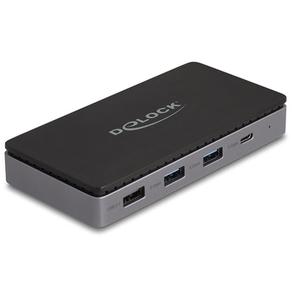 DeLOCK 88271 dockningsstationer för bärbara datorer Kabel USB 3.2 Gen 1 (3.1 Gen 1) Type-C Svart, Grå