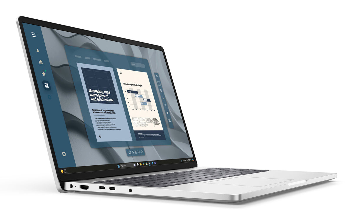 DELL Pro 16 PC16255 Copilot+ PC AMD Ryzen AI 5 340 Bärbar dator 40,6 cm (16") Full HD+ 16 GB DDR5-SDRAM 512 GB SSD Wi-Fi 6E (802.11ax) Windows 11 Pro tyska Platina