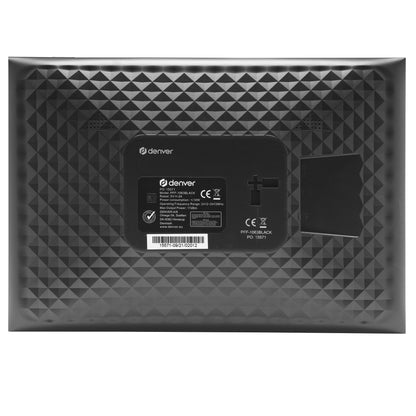Denver PFF-1063BLACK digitala fotoramar Svart 25,6 cm (10.1") Pekskärm Wi-Fi