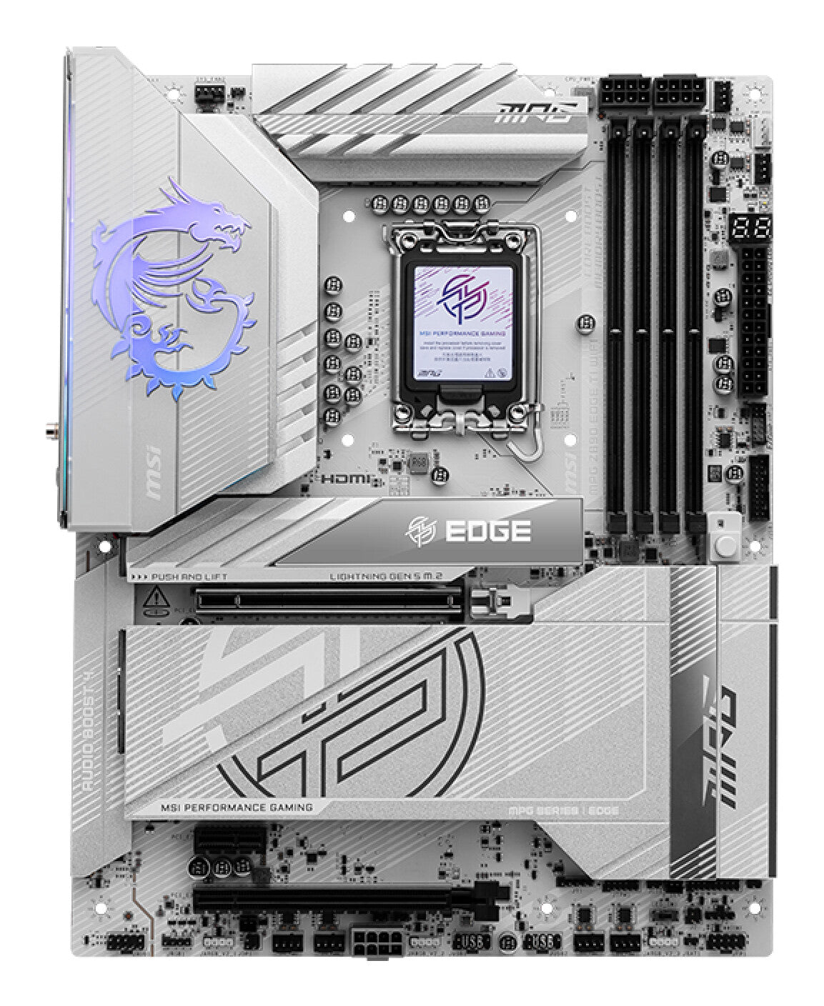 MSI MPG Z890 EDGE TI WIFI moderkort Intel Z890 LGA 1851 (Socket V1) ATX