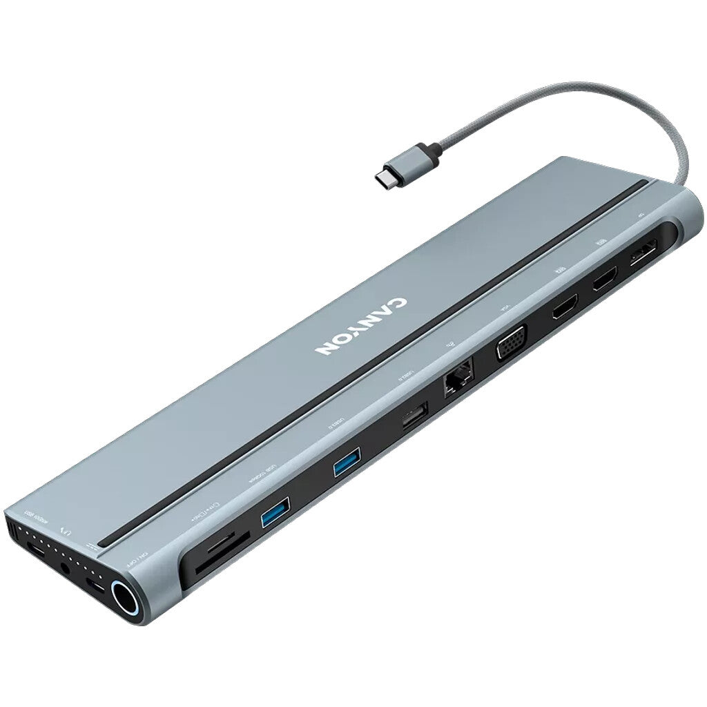 Canyon DS-90 USB 3.2 Gen 1 (3.1 Gen 1) Type-C Grå