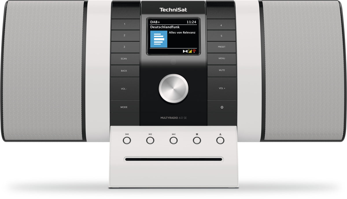 TechniSat MULTYRADIO 4.0 Internet Analog och digital Svart, Vit