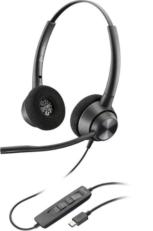 POLY EncorePro 320 stereo USB-C-headset TAA