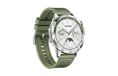 Huawei WATCH GT 4 3,63 cm (1.43") AMOLED 46 mm Digital 466 x 466 pixlar Rostfritt stål Wi-Fi GPS