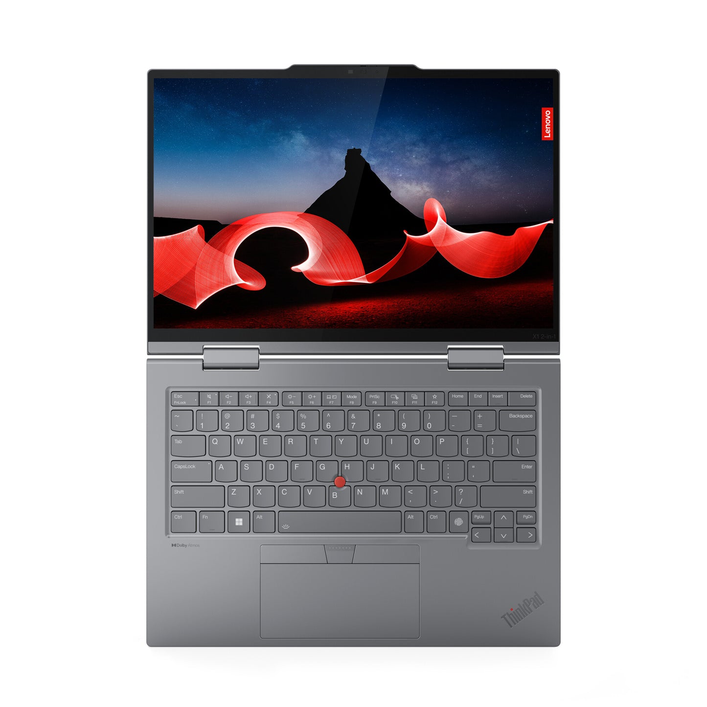 Lenovo ThinkPad X1 2-in-1 Gen 9 Intel Core Ultra 7 155U Hybrid (2-i-1) 35,6 cm (14") Pekskärm WUXGA 16 GB LPDDR5x-SDRAM 512 GB SSD Wi-Fi 6E (802.11ax) Windows 11 Pro Nordic Grå Intel Core Ultra 7 155U (12MB Cache), 16GB LPDDR5x-SDRAM, 512GB SSD, 35.6 cm (