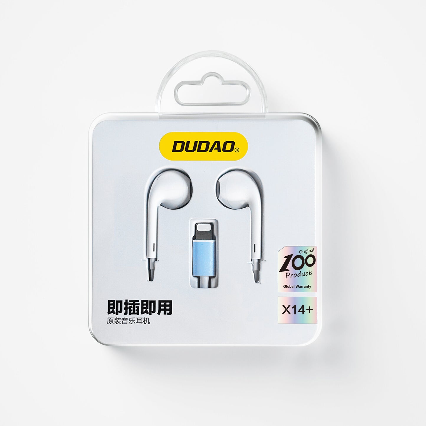DUDAO X14+ in-ear headphones White Hörlurar Kabel I öra Musik/vardag Vit
